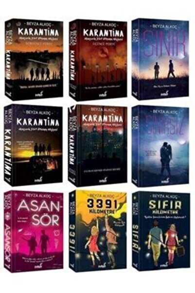 İndigo Kitap Beyza Alkoç Seti 9 Kitap Set Ciltsiz