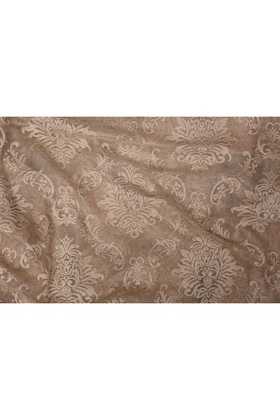 AKÇA TEKSTİL Damaks Mink Color Single Wing Ready Made Planted Pleated Background Curtain 75*260 Cm