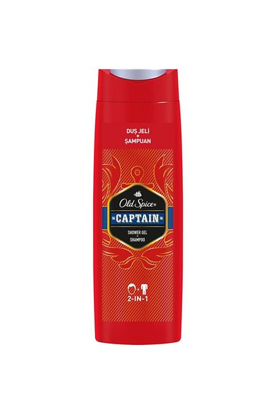 Old Spice Captain 2 Pieces Shower Gel and Shampoo 400 ml