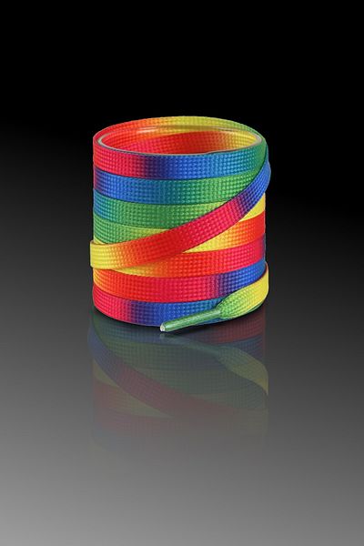 KDOT Pair of Mujigae Rainbow Laces 120 cm