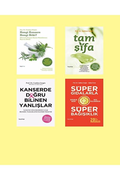hayykitap Prof. Dr. Canfeza Sezgin 4'lü Kitap Seti / Süper Gıdalar-tam Şifa-k...