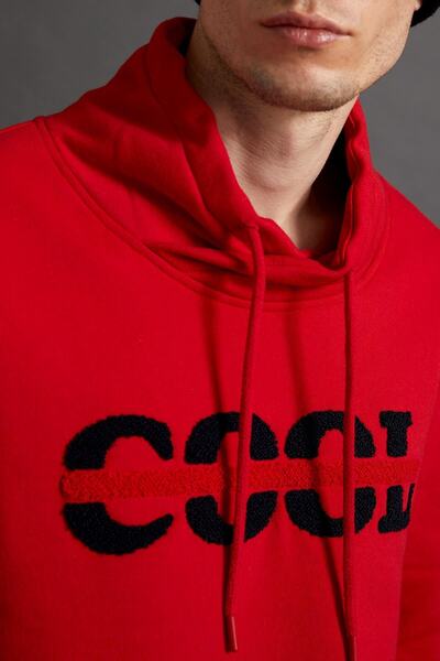 DeFacto Cool Baskılı Slim Fit Şal Yaka Sweatshirt