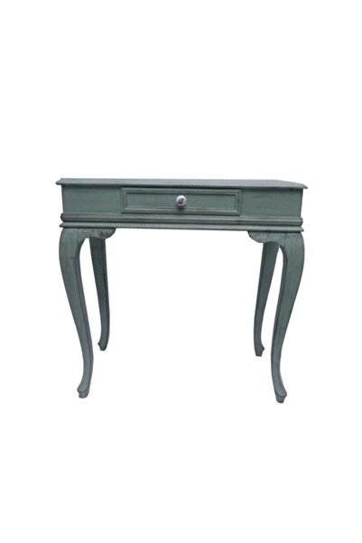 Genel Markalar Flare 80 cm Gri Eskitme Çekmeceli Dresuar Makyaj Masası