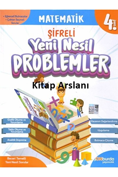 Onburda Yayınları 4.sınıf Matematik Şifreli Yeni Nesil Problemler-onburda Yay...