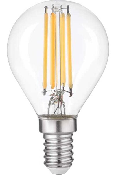 Heka G45 Filament Edison Tip Rustik Şeffaf Cam E-14 Ampul 6 W Led Ampul - Gün...