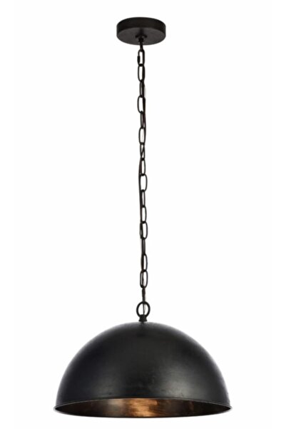 Genel Markalar Demet Habek S Retro Rustik Metal Sarkıt Avize Siyah Içi Eskitm...