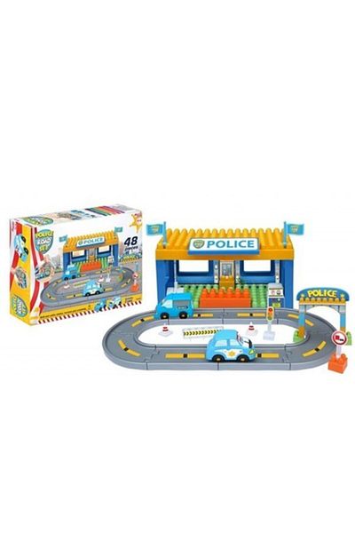 Dede Oyuncak Police Road Set 48 Pieces