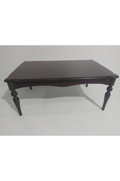 BENGİ TİCARET Orta Sehpa 17353 DEMONTO Klasik Kayın Retro ayak Parlak Ceviz R...