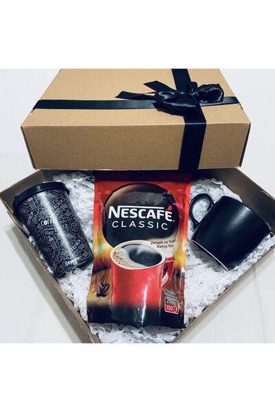 Nescafe Classıc - Kapaklı Kahve Bardağı - Kupa Bardak Seti