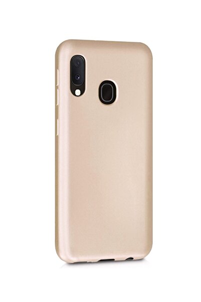 Molly Samsung Galaxy M20 Için Gold Mat Silikon Kılıf