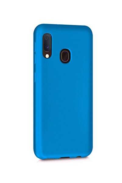 Molly Galaxy M20 Uyumlu Mavi Mat Silikon Kılıf