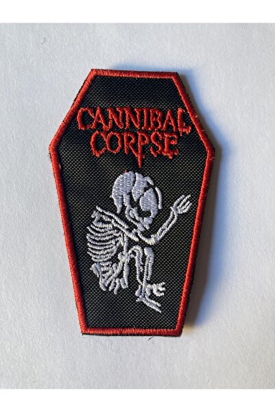 StüdyoÜmitTişört Cannibal Corpse Tabut Logo Peç Arma Ve Kot Yamaları Cc-066