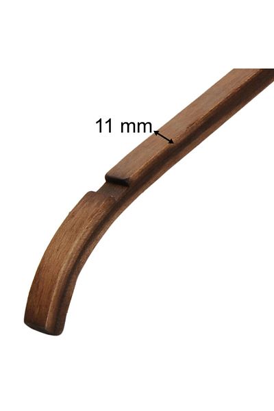 NYN Wooden Hanger Bar Shirt Pants Hanger Walnut Color 30 Pieces