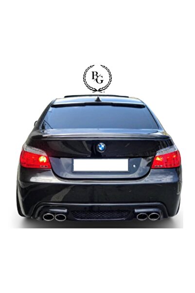 Genel Markalar Bmw E60 Izgaralı Model M5 Modeli Difüzör (plastik) Parlak Siyah Boyalı Arka Ek
