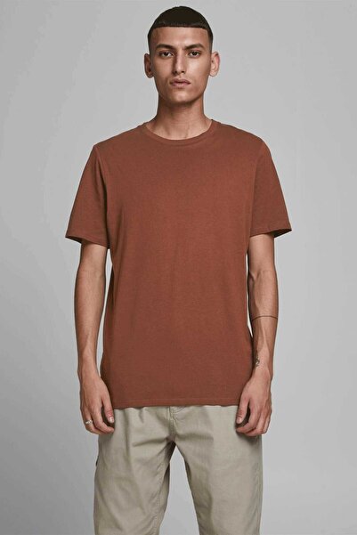 Jack & Jones Erkek Kahverengi Tshirt