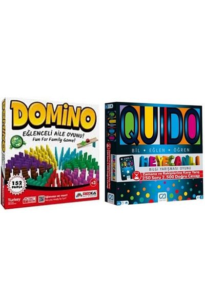 Redka Domino + Ca Games Quido Box Game (2 Products in One)