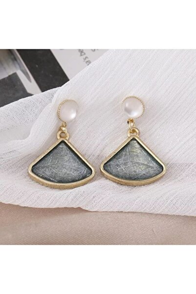 AKCstore Midye Füme Gold Küpe