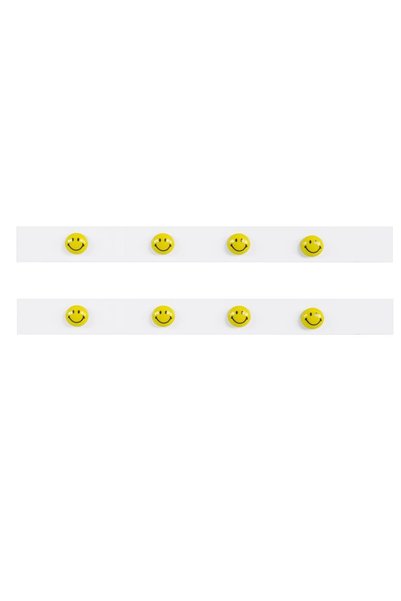 Magnetoplan Manyetik Duvar Şeridi 50 Cm ( +4 Smiley Mıknatıs ) X 2 Adet