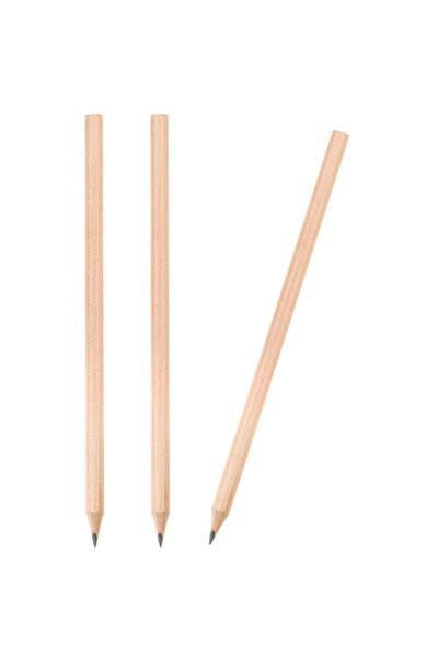 Liva Promosyon قلم رصاص طبيعي بزاوية 100 قطعة