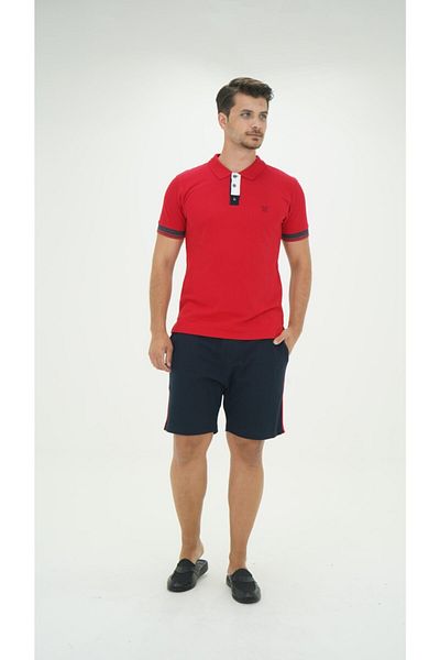 D'S Damat Σορτς Σετ Polo Neck Short