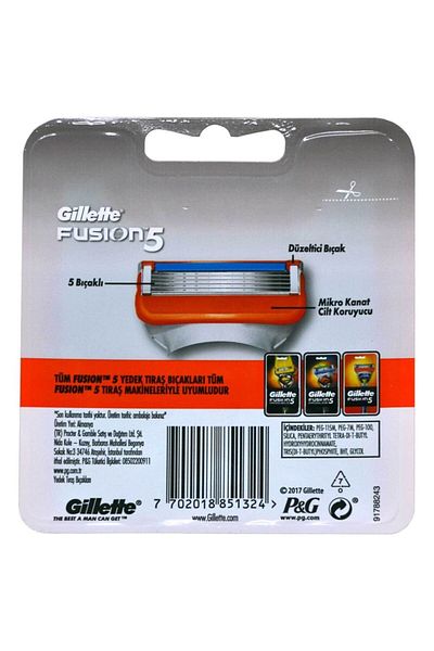 Gillette Fusion5 Spare Shaving Blade 8 Pieces