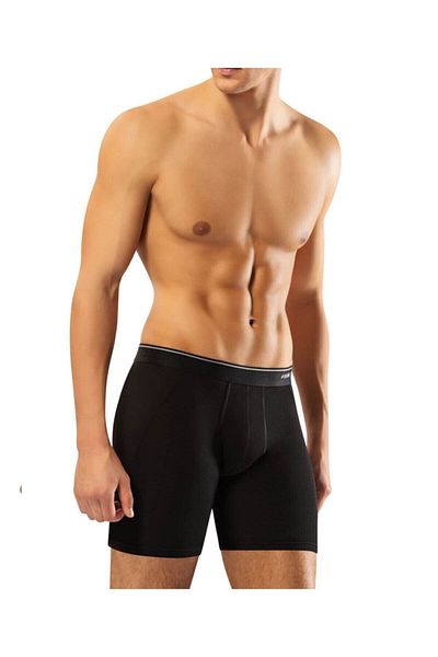 Erdem Ανδρικό Μαύρο Lycra Paca Length Long Boxer 4 Τεμάχια