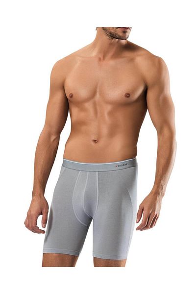 Erdem Ανδρικό γκρι Lycra Paca Length Long Boxer 4 Τεμάχια