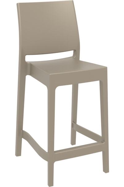 Siesta Maya Bar Sandalyesi 65 Cm Kum Gri