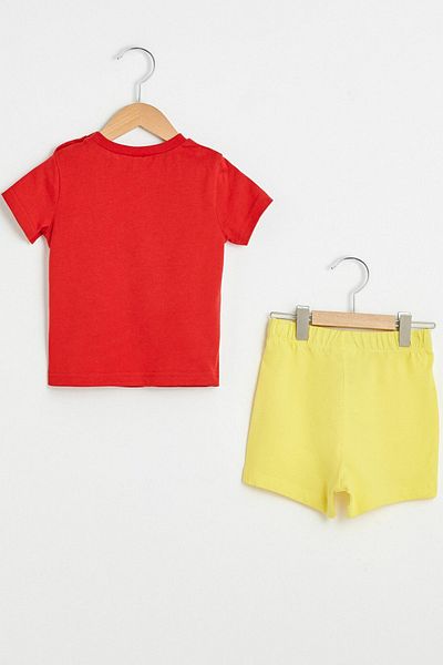 LC Waikiki Baby Boy Red Csg Bottom-Top Set