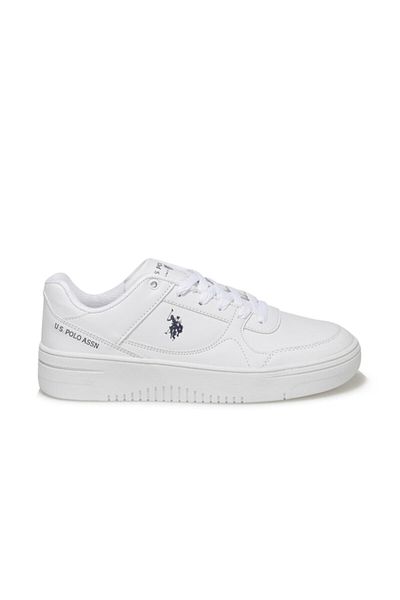 U.S. Polo Assn. U.S. Polo, unisex, talpă confortabilă, pantofi albi simpli, pantofi Lee