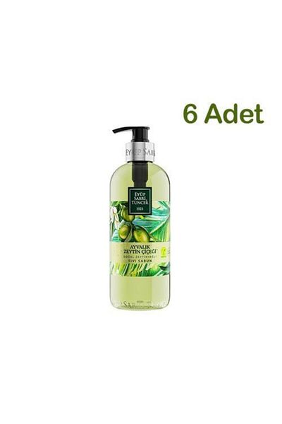 Eyüp Sabri Tuncer Ayvalık Olive Flower Natural Olive Oil Liquid Soap 500 Ml - 6 Pieces