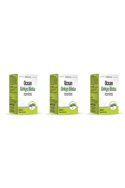 Ocean Ocean Ginkgo Biloba 30 Capsule 3-Pack