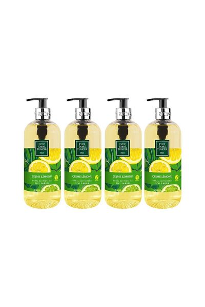 Eyüp Sabri Tuncer Çeşme Lemon Natural Olive Oil Liquid Soap 500 Ml - 4 Pieces