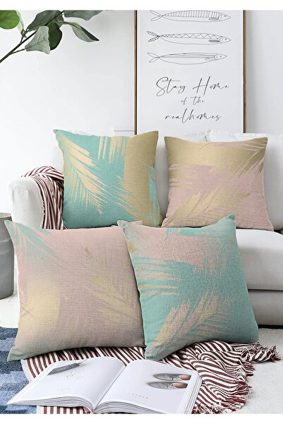 Realhomes Set de huse de pernă tricotate Raschel cu design special, cu două f...