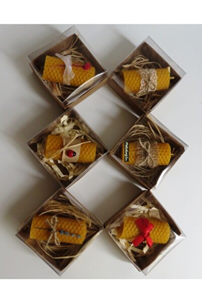 Petekoğlu (6 Adet) 7cmx3cm Özel Günler Için Balmumu Mum Karışık