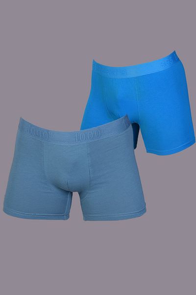 COTBOXER Ανδρικό Blue Lycra Boxer - Πακέτο 2
