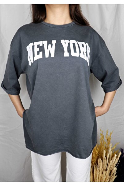 AS Anita Store Women's Gray - Stone Wash Oversize T-shirt