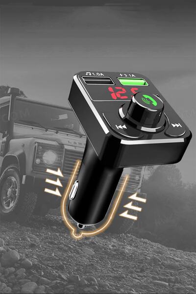 Shotex Google Pixel Xl Uyumlu Fm Transmitter Araç Bluetooth Kiti Usb Radyo
