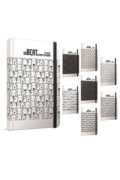 Gıpta 120 Sheets 13x21 Beat Thread Stitching Hard Cover Checked Notebook 4228