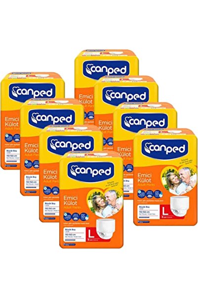 Canped Absorbent Panties 8 Packs in One L 64 Pieces