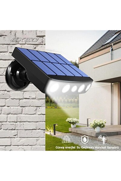 exeo Solar Led Güneş Enerjili Bahçe Duvar Lambası 2li Paket