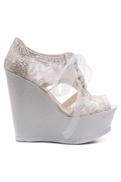 Ayakkabı Tutkusu Stilo ® Bridal Shoes Wedge Heel