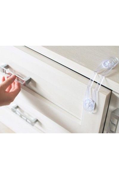 istanbulürünmarketi Multi-Purpose Baby Drawer Cabinet Safety Lock 4 Pieces