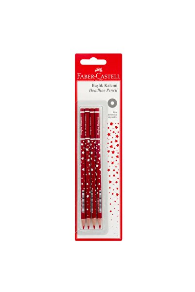 Faber Castell Title Pen Star Red 4-Piece
