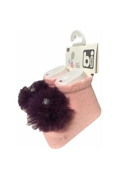 Bibaby Fancy Baby Socks 0-3 Months Plum-baby