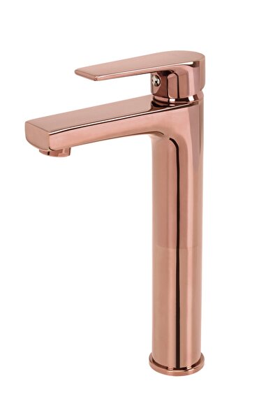 Creavit Sharp Uzun Lavabo Armatürü - Rose Gold