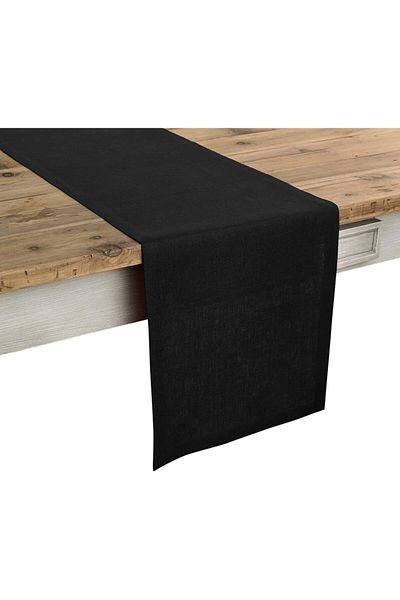 DerinHome Culoarea Neagră Etamină Lenjerie Dreptunghiulară Care Free Runner 40x150
