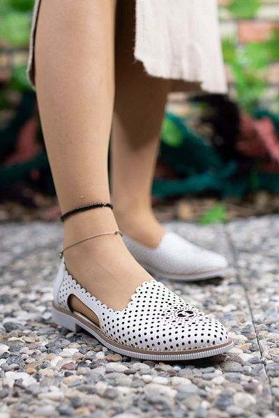 Riccon Weiße Freizeitschuhe für Damen0012503