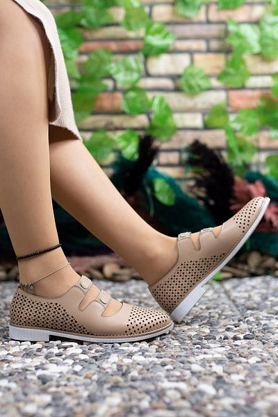 Riccon Pantofi casual pentru femei Nude 0012502