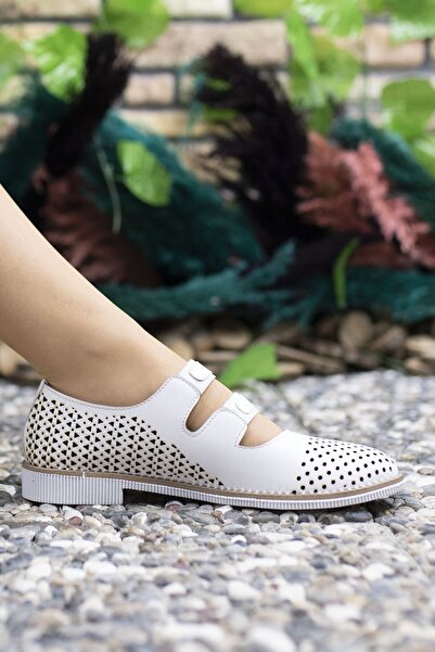 Riccon Pantofi casual albi de damă 0012502